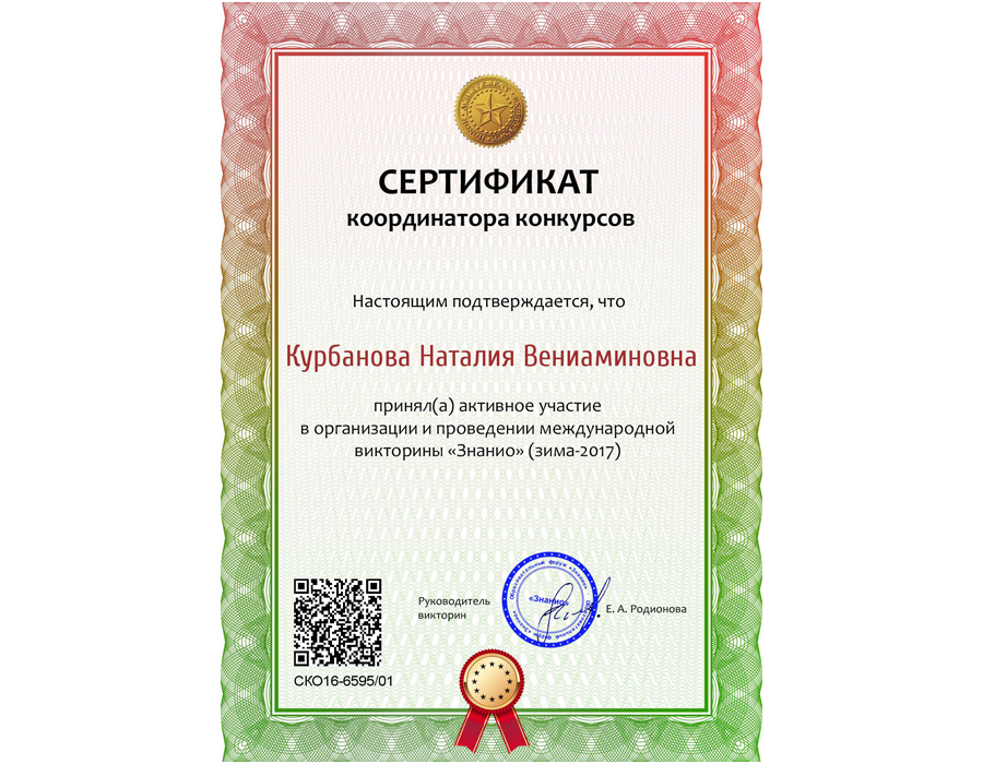 Сертификат СКО16-6595-01(Znanio.ru)